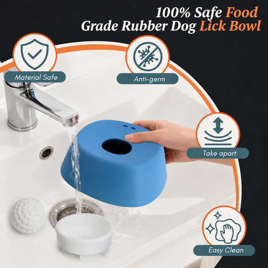 TopTails SpinBowl™ Spinning Dog Bowl - Slow Feeder for Liquid Treats