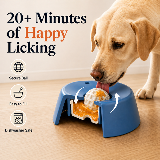 TopTails SpinBowl™ Spinning Dog Bowl - Slow Feeder for Liquid Treats